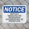 Signmission Keep Out Absolutely No Trespassing Offenders OSHA Notice Sign, Plastic, 10in W x 7in L, 2PK OS-2PACK-NS-P-710-L-13841 - alternate 4